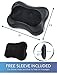 Zyllion Shiatsu Back and Neck Massager with Heat - Cordless Rechargeable 3D Electric Kneading Deep Tissue Massage Pillow for Muscle Pain Relief, Black, ZMA-13RB