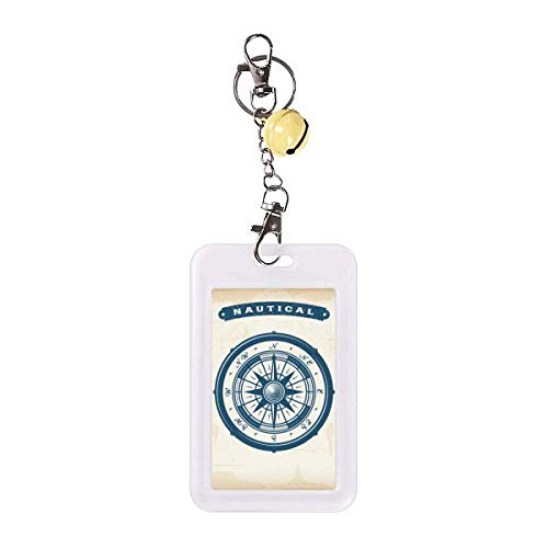 Badge Boussole Militaire et protection de carte bancaire cloche jaune