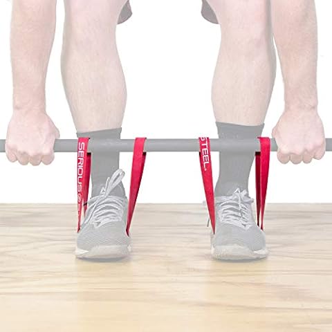 Serious Steel Fitness Short 20" Deadlift Bands | 20" Mini Band (Sold in Pairs) (#2 Red) Cover