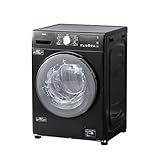 [山善] 洗濯機 ドラム式 洗濯10kg 乾燥5kg 右開き 幅60cm コンパクト まとめ洗い 静音 シワ付き低減 槽洗浄 ブラック EWMD-D1050(B)