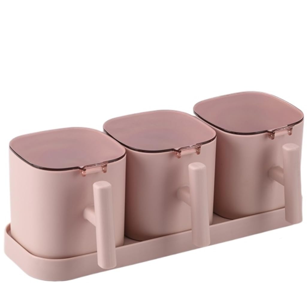 Pots à Épices Assaisonnement Box Set Boîte D'assaisonnement De Cuisine, Pot D'assaisonnement Combiné, Salière En Plastique, Stockage D'assaisonnement, Ensemble De Bouteilles D'assaisonnement Pots à Se