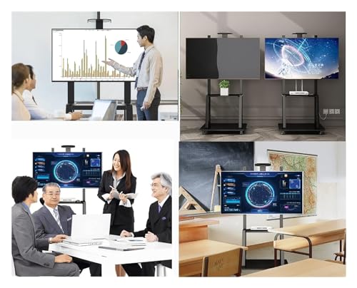 Soporte Móvil Universal para TV 40-75" Negro Resistente miniatura 3