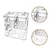 FJMQHU Aquarium Fish Breeder Box Hatchery Holding Tank with Divider Transparent Fish Breeding Box for