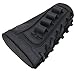 Tas Trost Leather Cheek Rest Canvas Buttstock Shell Holder Rifle Recoil Pad .308 .30-30 .22LR 12GA (Black, 12Gauge)