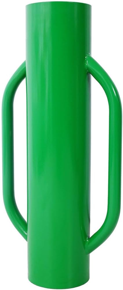 Heavy Duty 37LB Iron Fence Post Driver with Handles, Steel T-Post Pounder Tool for Fence, Signpost, Stakes & Tent Peg Installation