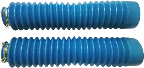 Protector de horquilla de goma azul claro para botas de acordeón para motocicleta, 30 mm, 50 mm, 250 mm
