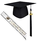 【Anlässe】 Eine Kopfbedeckung für die Abschlussfeier, die Schuldisco oder andere Partys. Tolles Accessoire für Ihr Kostüm, geeignet für Schüler / Studenten, Bachelor / Master / Doktoranden.