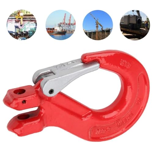3200KG Wirbelhaken Heben, 2T Haltehaken Robuster Drehhaken Wirbel Ösenhaken legiertem Stahl Rigging Haken Zum Heben Sicherheits Karabinerhaken Hebehaken Sicherheitshaken Lasthaken für Schiffsbau