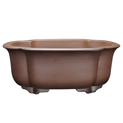 ADERFETBI Plant Pots Indoor Purple Clay Handmade 56cm Antique Bonsai Pot