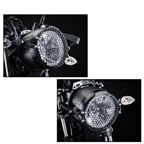 Grille phare moto pour Ducati Scrambler 800 protection noire 2015-2018