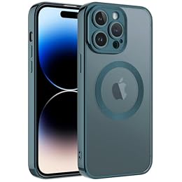 wahhle Strong Magnetic Clear Case Luxury Plating Cute Bling Phone Cover Compatible with Magsafe for Men Women Girls with Camera Protector(iPhone 12 Pro,Green)