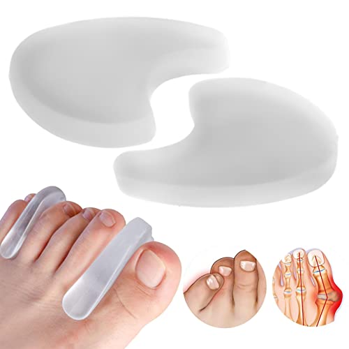 Idezek Separadores de Dedos de Gel | 2 férulas para Dedos de los pies | Separadores para Corregir juanetes y Restaurar los Dedos de los pies a su Forma Original Corrector para Mujeres y Hombres Cover