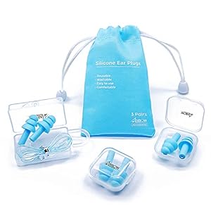 ANBOW Ear Plugs for Sleeping Noise Cancelling. Reusable Silicone Earplugs. Custom Fit – Noise Reduction for Sleeping…