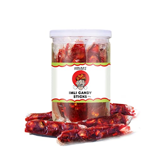 HARIBAS Imily Candy 250gm | Tamarind Sweet and Tangy Candies for Kids | Khatti Meethi Imli Stick Toffee