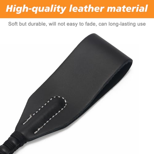 Coolrunner 18 inch Riding Crop for Horse Horse Whip with PU Leather Equestrianism Horse Crop Double Slapper Horse Whip Black Crops for Horses - Thumbnail 4