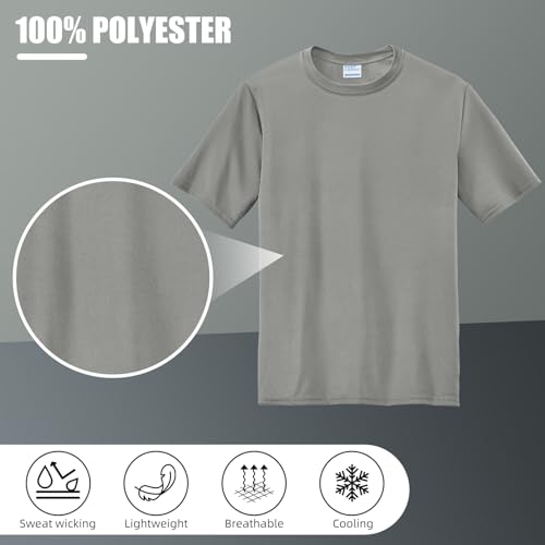 Custom Performance Tee - UPF 50 Sun Protection Dry Fit Moisture Wicking Shirt - Personalized Athletic Shirt, Custom Logo Text for Team, Workwear, Events.2