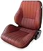 ProCar by Scat 80-1050-56L Maroon Vinyl Racing Rally Low Back Recliner Left Seat