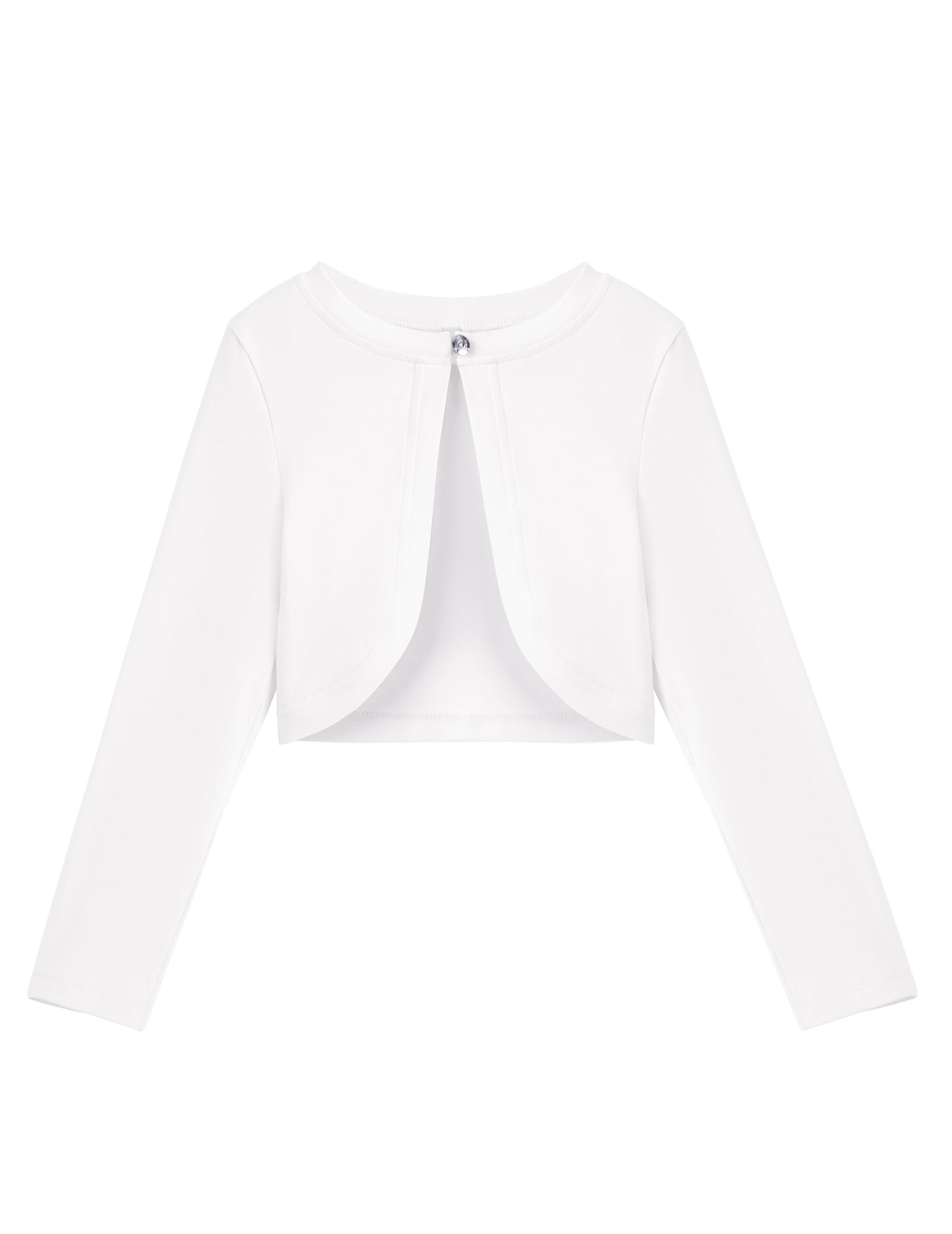 Arshiner Cárdigan para Niña Festivo Bolero de Algodón Chaqueta de Comunión con Botón de Diamante 5-13 años
