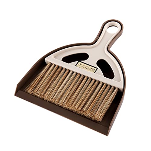 Beavorty Set Computer Brush Table Brooms Dustpan Computer Cleaner Broom and Dustpan Small Hand Broom Dust Pan Table Desk Keyboard Computers Cleaning Brush Child Cleaning Kit Furniture White