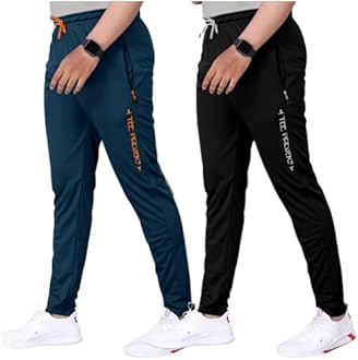 - Pinkmint Men Combo Track Pant with Lycra Elastic Jogger Suitable for Active Wear, Jogger Yoga Wear, Sports
