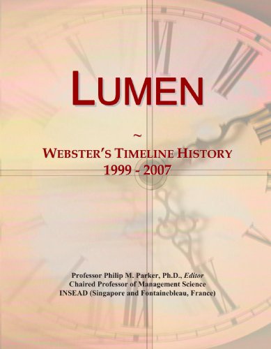 Preisvergleich Produktbild Lumen: Webster's Timeline History, 1999 - 2007