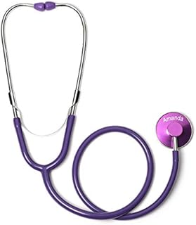 Engraved Single Head Stethoscope Custom Personalized (Purple)