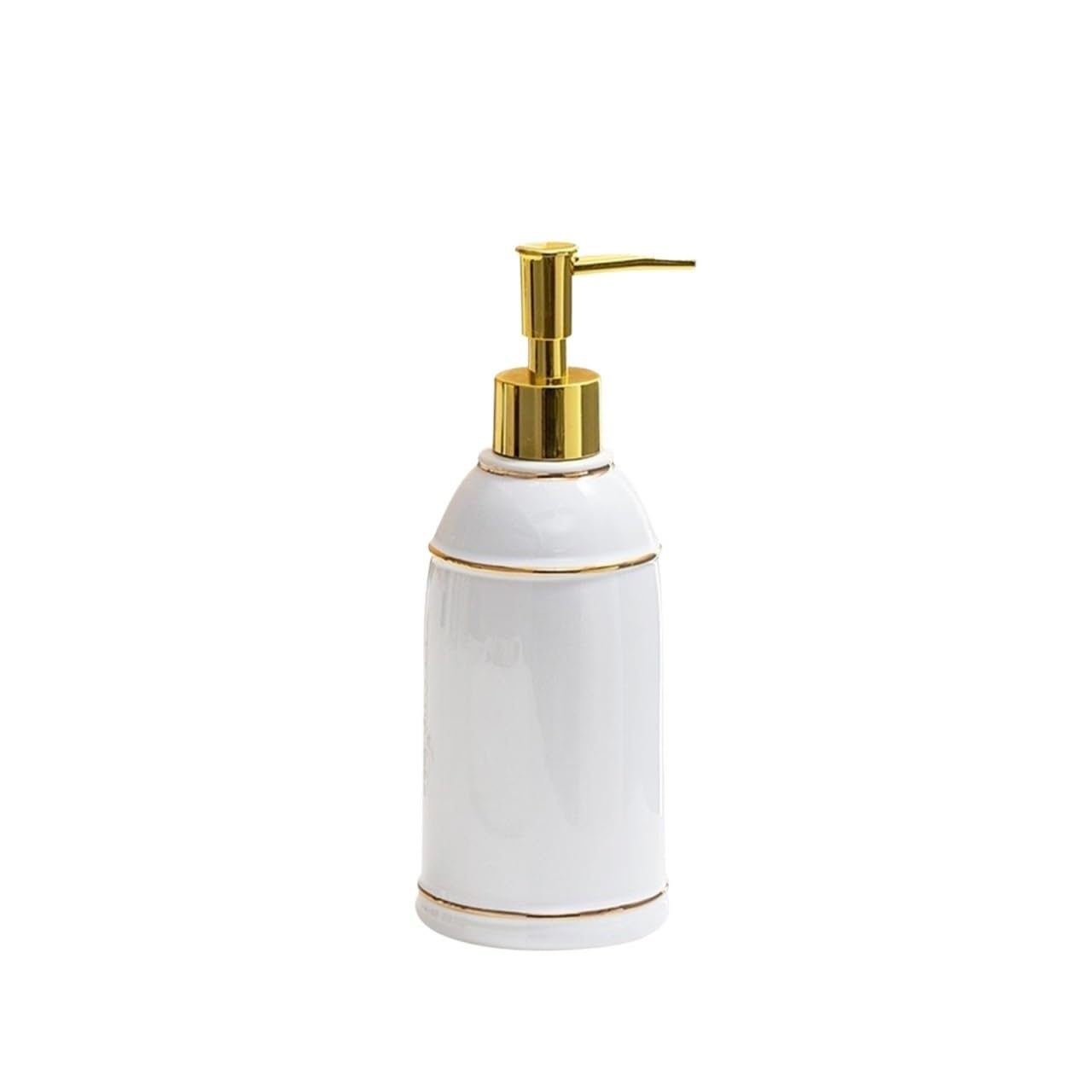 Libangrong-888 White Kitchen Soap Dispenser 400Ml Modern Ceramic Soap Dispenser Lotion Pump Bottle For Kitchen And Bathroom Decorative Countertop Soap Dispensers