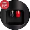Polk Audio Atrium 4 Weatherproof Outdoor Speakers with Powerful Bass (Pair, Black), All-Weather Durability, Broad Sound Coverage, Speed-Lock Mounting System