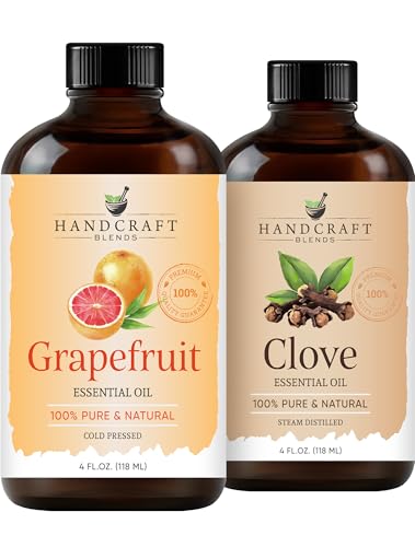 Set artesanal de aceites esenciales Clavo y Pomelo 2x4 fl oz