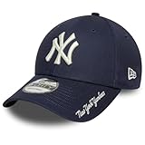 Visera curvada de perfil 9FORTY con costuras blancas en contraste en la visera. Botón superior tonal a juego, logotipo de los Yankees de Nueva York en la parte delantera de la bandera de New Era bordada en blanco en el lado izquierdo