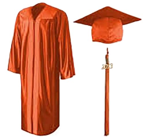 Tassel Depot 2017 Graduation Cap and Gown Set with Tassel - Made in USA - Perfect for High School or College -Burnt Orange