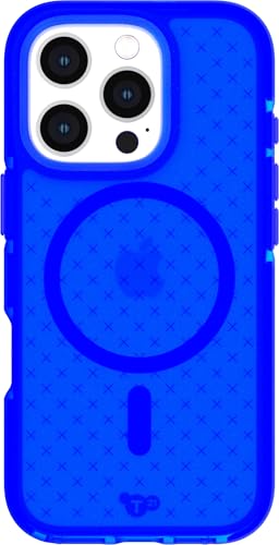 Image of Tech21 EvoCheck for iPhone 16 Pro Compatible with MagSafe - Impact Protection Case - in Cobalt Blue