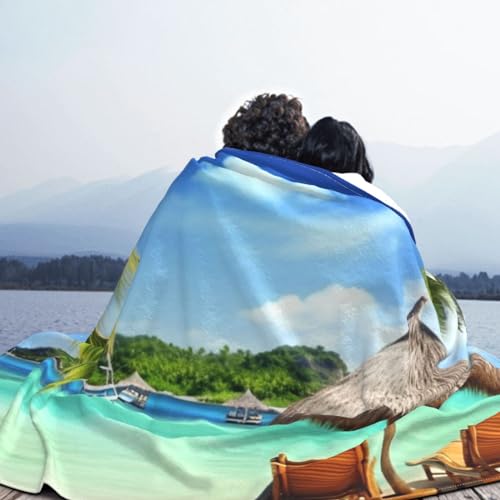 Couverture polaire tropicale pour des soirées cocooning sur le canapé - 8