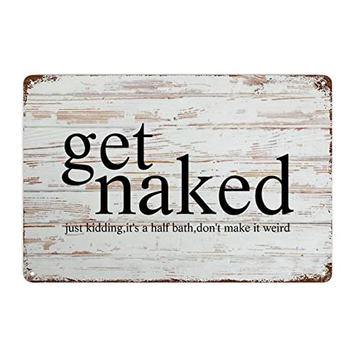 LUIJORGY ���^�� �u���L�Ŕ� �����̎� �|�X�^�[ ���^�� ���� �Ŕ� Get Naked Just Kidding �ؖ� ��܂� ���g�� �v���[�N ���^���T�C�� �R�[�q�[ �o�[ �N���u �� �� �� �z�[���f�R���[�V���� 8x12�C���`