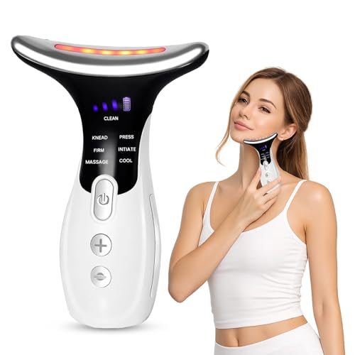 Massaggiatore facciale con micro-corrente EMS, 7 modalità di massaggio con
