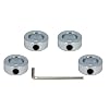 4pcs 34 Bore Shaft Collar Lock Collar Zinc Plated Solid Steel with Set Screw