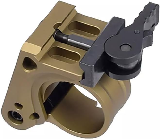 FTC 30mm Ring Tube Flip-to-Center QD Magnifier Scope Mount Base，2.26" Optical Centerline Hieght，Quick Detach Release，Fit 3XMAG/3X-C Etc 30mm Tube Body Magnifiers，for 20mm Picatinny Rail，Tan