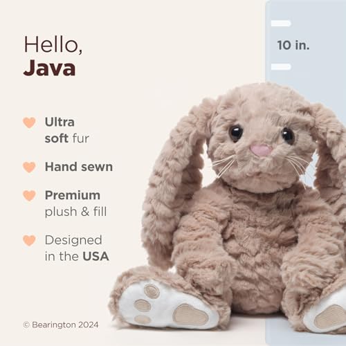 Bearingtoncollectionjavaeasterbunny10inchstuffedanimalsbunnyplusheasthergiftsforkids Urban Country Home Decor Bearington collection java easter bunny 10 inch stuffed animals bunny plush easther gifts for kids urban country home decor
