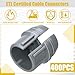 Copkim 400 Pcs 1/2 Inch Non-Metallic Cable Connectors Bulk NM Wire Fixing Buckle Plastic Labor Saving Snap Quick Installation for Wiring, Single 14/2-10/3 Awg, Two 14/2-12/2-14/3 Awg, Etl Certified