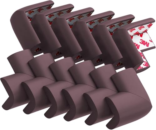 Image of Foam Pack of 12 Baby Proofing Corner Guards | Extra Soft and Cushioned Corner Protector for Sharp Edges | Child Safety Edge Protector for Kids | Furniture Table Baby Safety Product