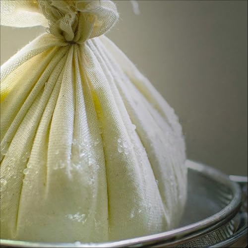 Image of 10 Pcs Cheese Cloths, SGS Tested 100% Unbleached Cotton, 20x20 Inch Grade 100 Reusable Cheese Cloth With Ultra-Fine Mesh, Reusable Muslin Cheesecloth for Straining,Juicing,Cooking Turkey, Baking