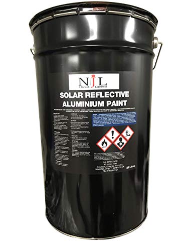 Njl Solar Reflective Roof Coating Paint Aluminium Silver 25 Litre