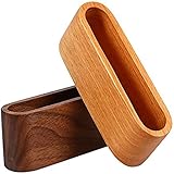 Tarjetero de madera, apto para múltiples escenarios, como escritorios, recepciones corporativas, mesas de exposición, mesas de conferencias, etc. Se puede utilizar solo o regalar a amigos, familiares y compañeros.