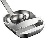 Drip Tray Design: Equipped with a built-in tray that collects drips and spills, the stand prevents messes on countertops, ensuring a tidy cooking space while reducing cleanup time after meal preparation