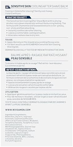 NIVEA MEN Sensitive Cooling After Shave Balm for Men, 100mL Bottle