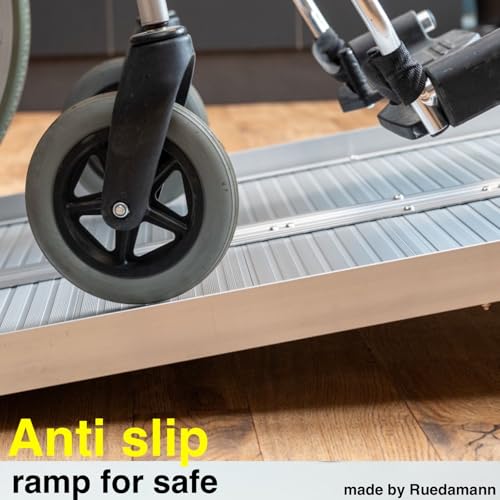 Ruedamann 2 FT Portable Wheelchair Ramp, Non-Slip Aluminum by Ruedamann - Used condition - Image 4