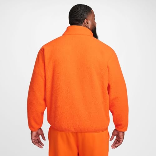 Nike Sportswear Club Men's Fleece Jacket (Safety Orange/White, FZ0888-819)3