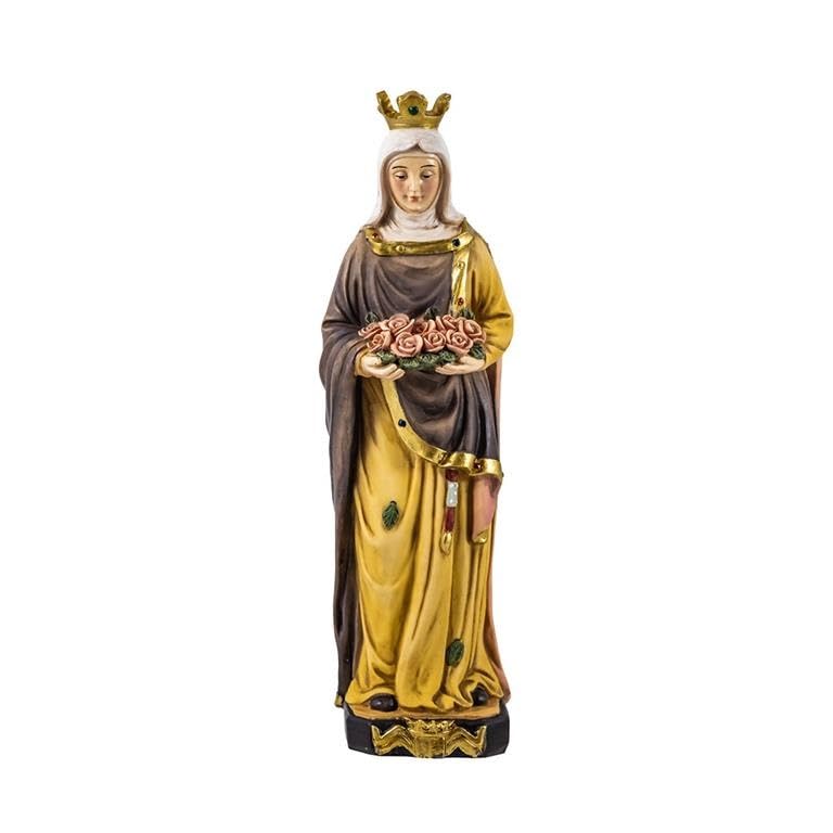 Figurine Reine Sainte Elizabeth statuette religieuse en résine 20 cm décoration sacrée