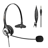 [page_title]-Arama Headset Handy mit Noise Cancelling-Mikrofon und Inline-Bedienelementen 3,5mm Klinke PC Headset für iPhone Samsung Und andere Android-Handys Tablet All Center Skype