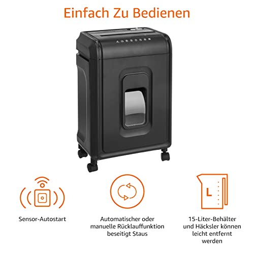 Aktenvernichter mit Sicherheitsstufe 4 von Amazon Basics